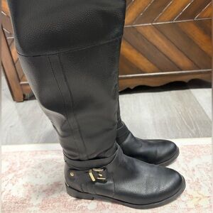 Black Leather Women's Boots